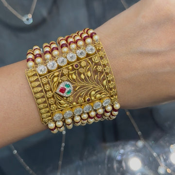 Hemlata Antique Gold Bracelet