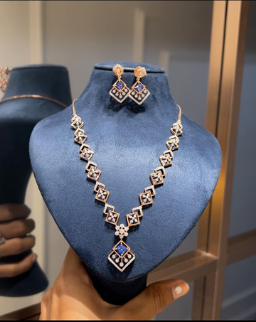 Neelakshi Diamond Necklace Set