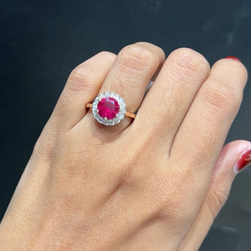 Scarlet Halo Ring