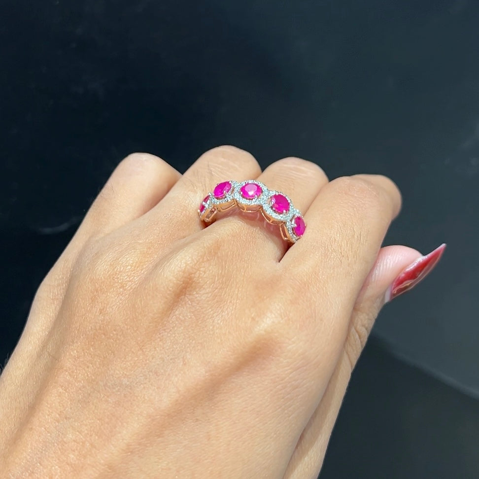 Crimson Halo Ring