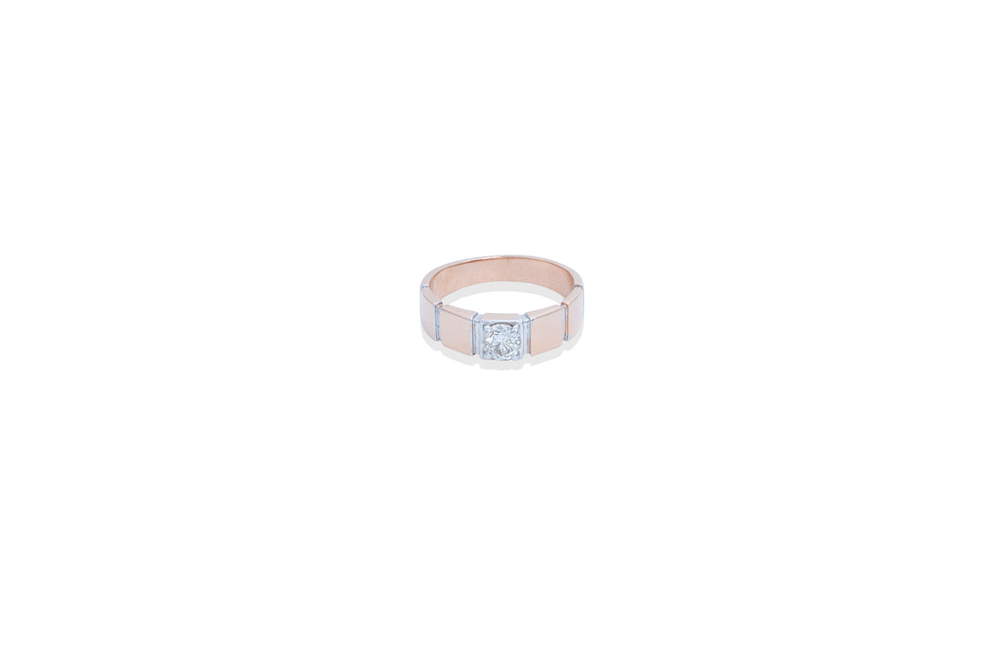 Classic Men's Diamond Solitaire Ring