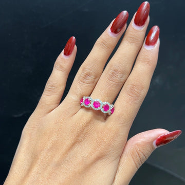 Crimson Halo Ring