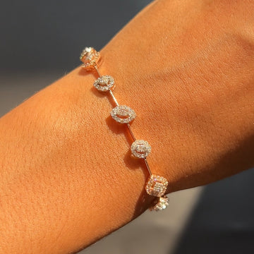 Classic Halo Diamond Bracelet