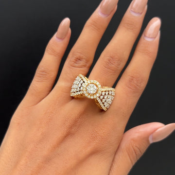 Regal Bow Statement Engagement Ring