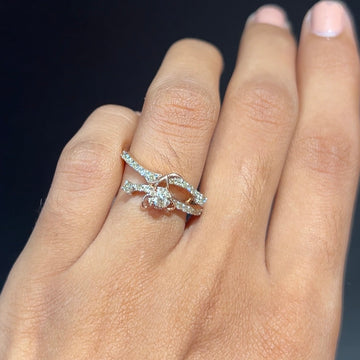 Twist Bloom Diamond Ring