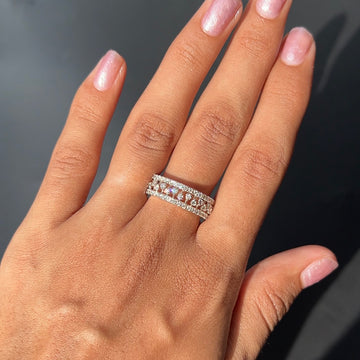 Royale Lattice Diamond Band Ring