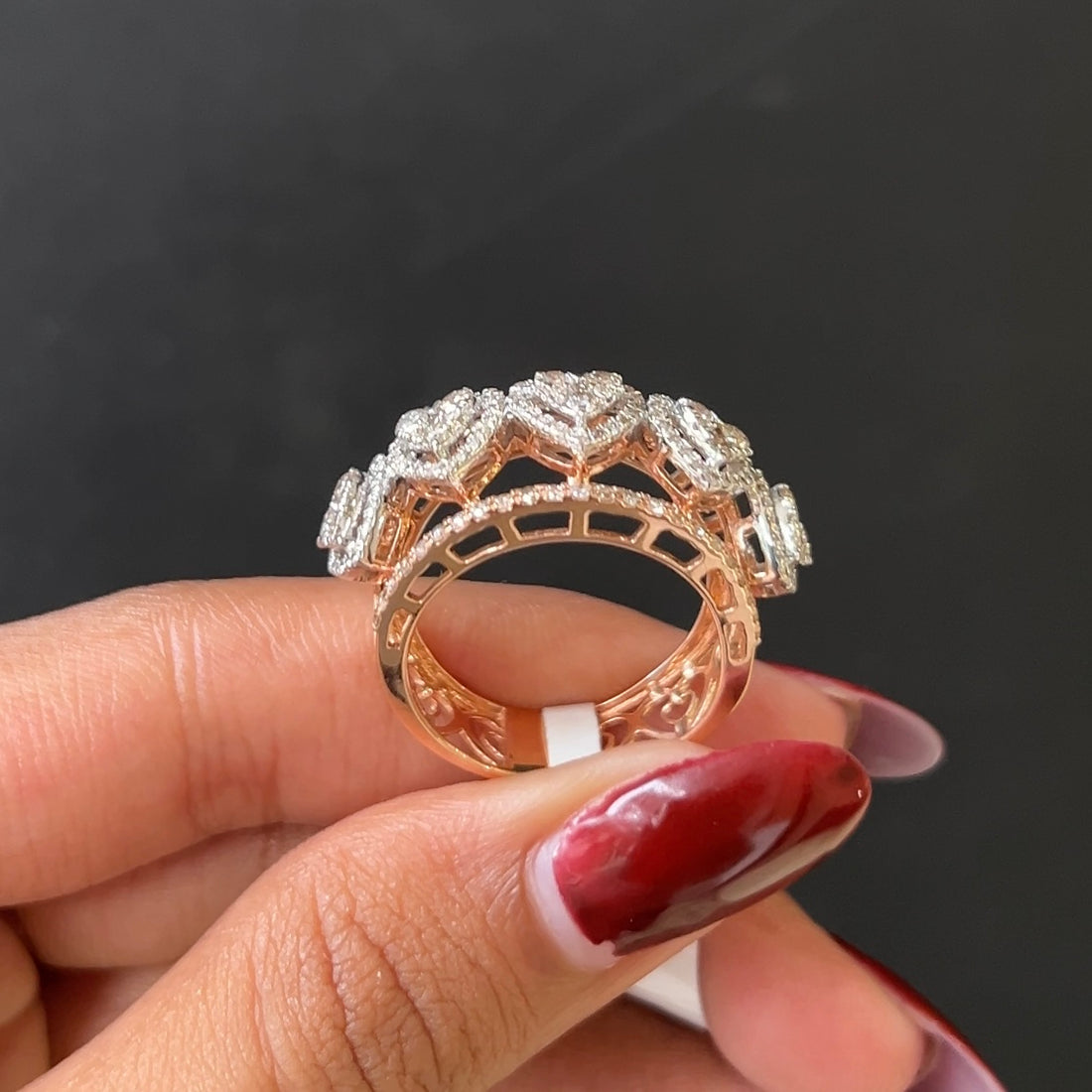 HeartBloom Diamond Ring