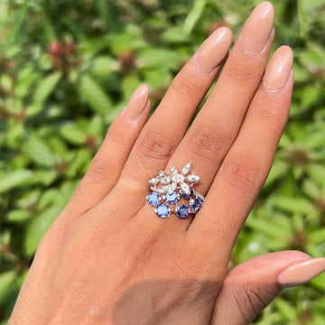Blue Mirage Diamond Ring