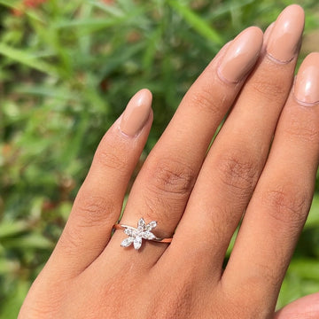 Petal Whisper Diamond Ring