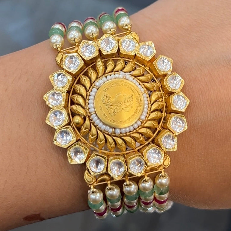 Dharohar Antique Gold Bracelet