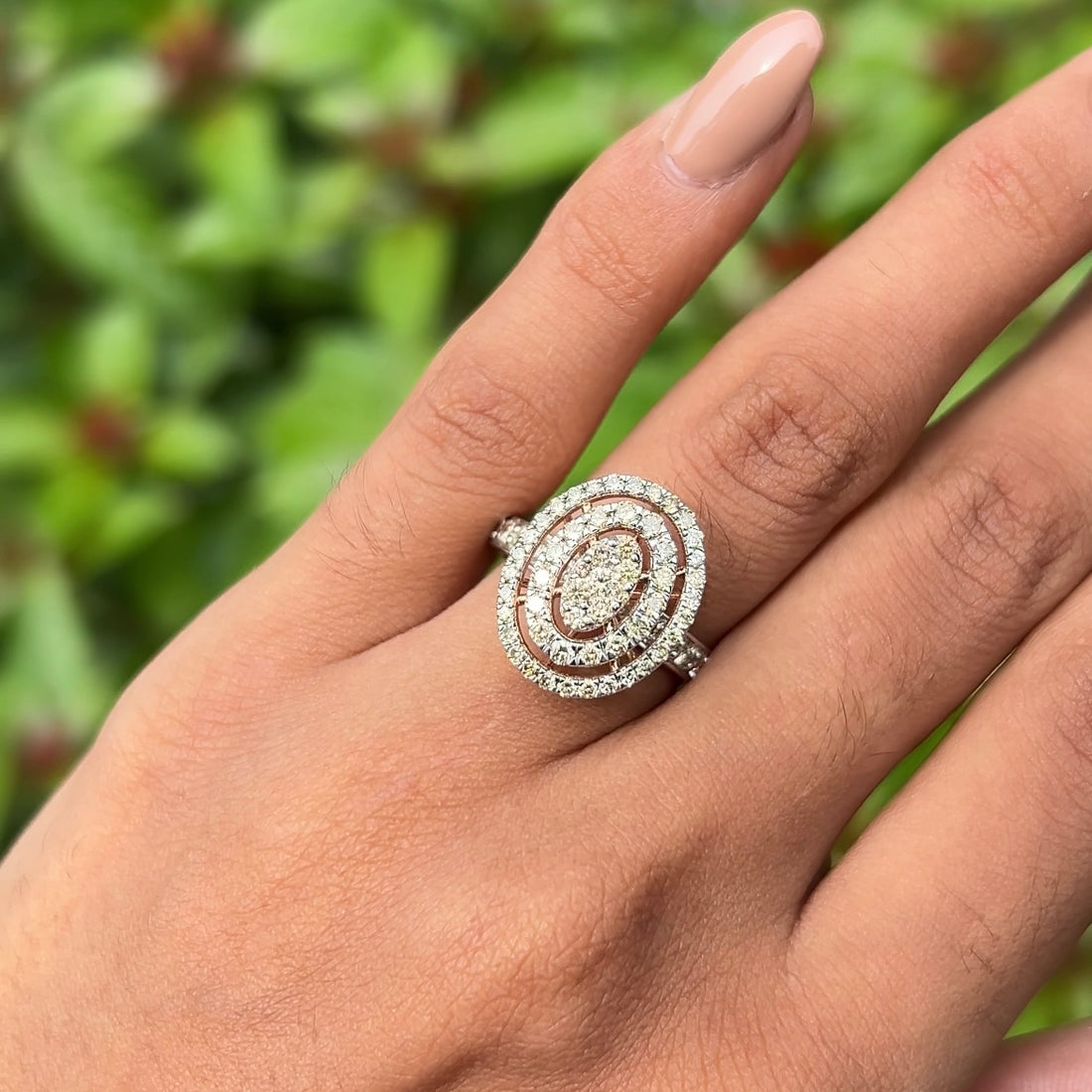 Orbitella Oval Diamond Ring