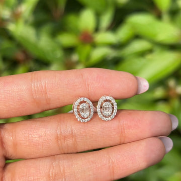 Luna Baguette Diamond Stud Earrings