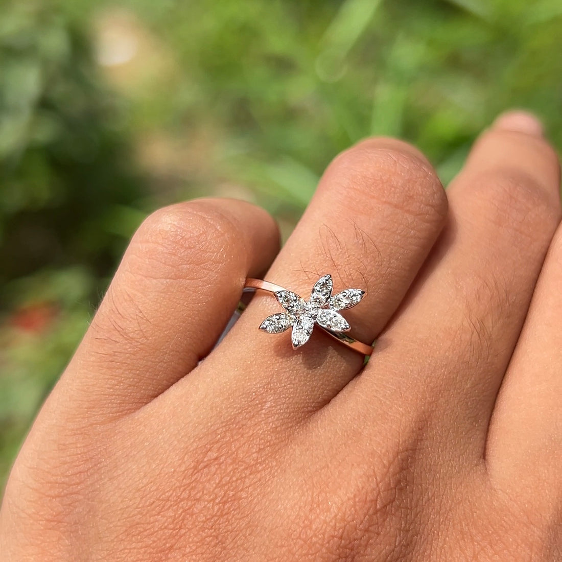 Petal Whisper Diamond Ring