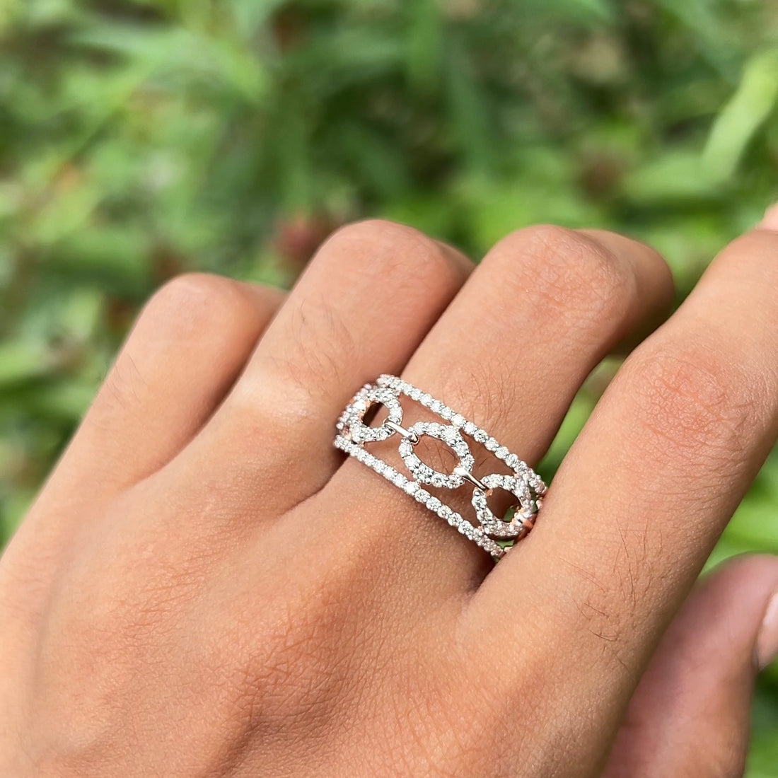 Diamond Loop Harmony Ring