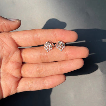 Radiant Cascade Diamond Earrings