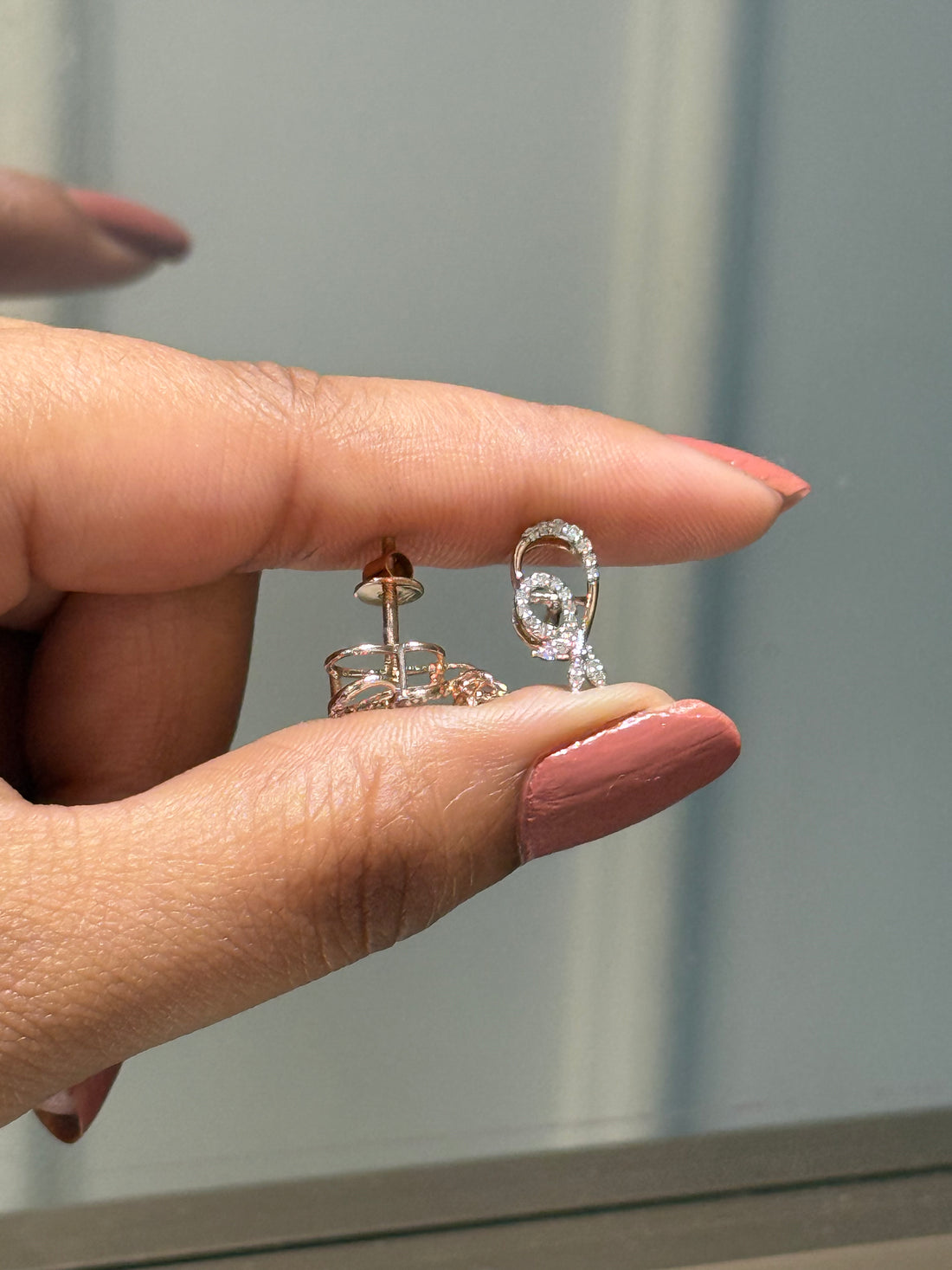 Trilief Diamond Drop Earrings