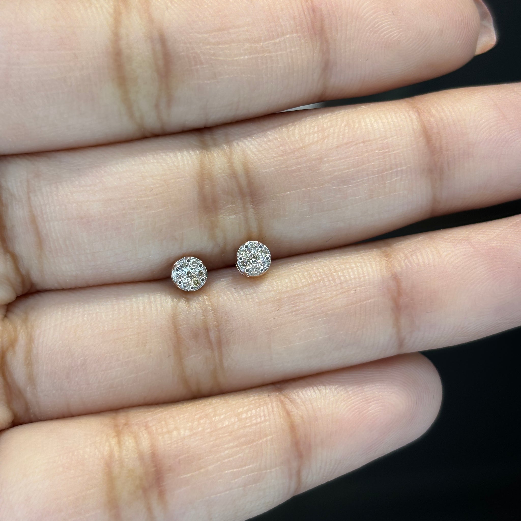 Aura Spark Diamond Stud Earrings