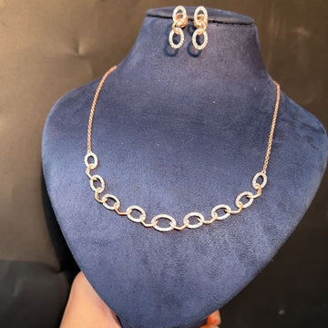 Aarohi Loop Diamond Necklace Set