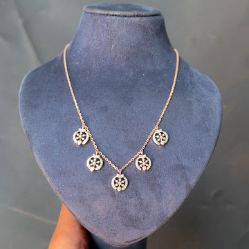 Shreya Bloom Diamond Charm Necklace
