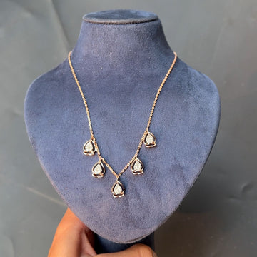 Avni Teardrop Glow Diamond Charm Necklace