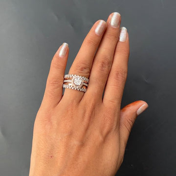 Aarohi Halo Band Diamond Ring