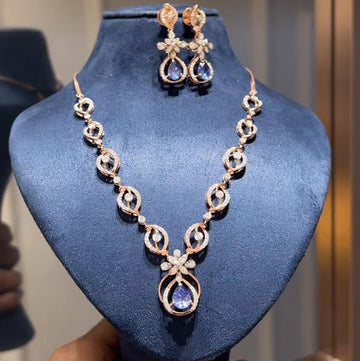 Neelara Bloom Diamond Necklace Set