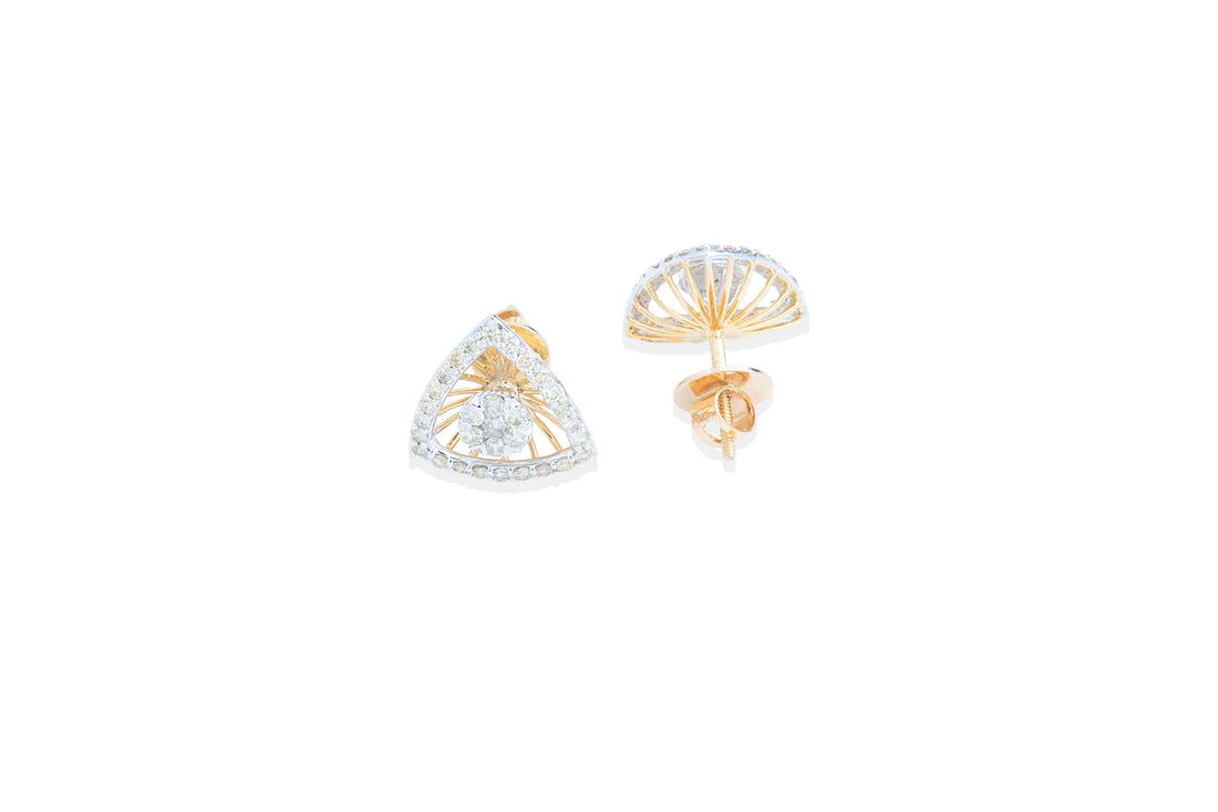 Dazzling Triangle Earrings