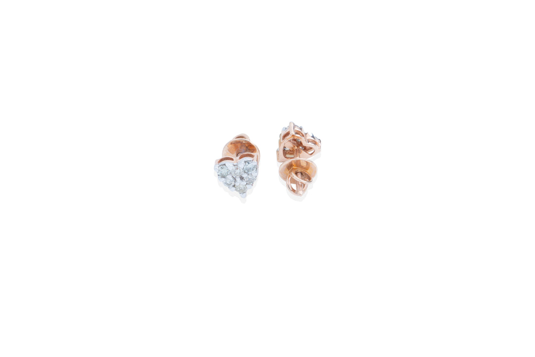 Tiny Heart Diamond Earrings
