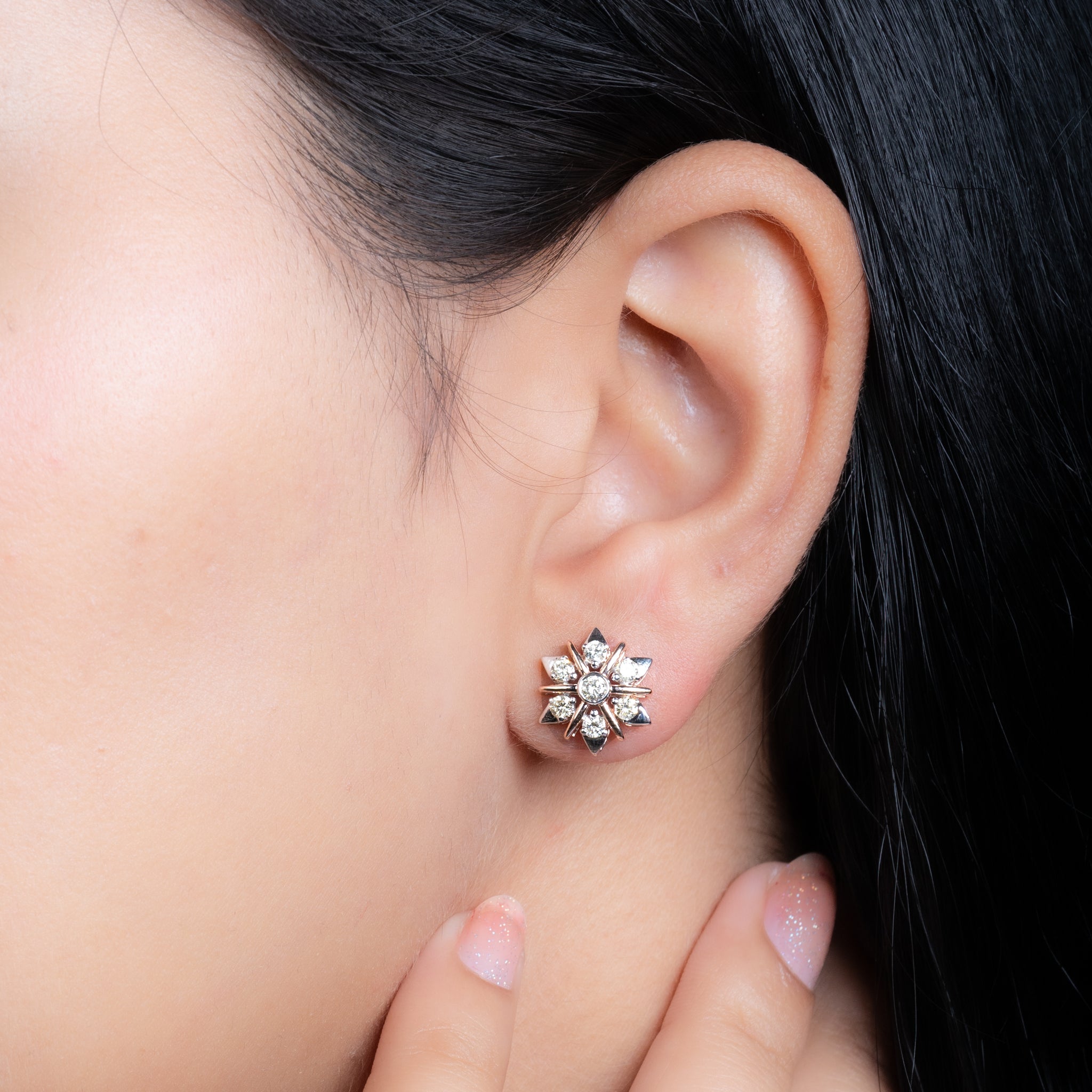 Floret Diamond Earrings