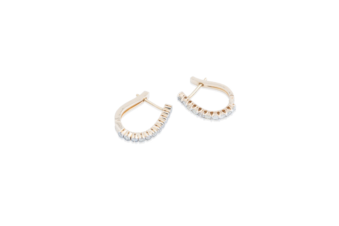 Evelyn Twinkle Diamond Bali Earrings