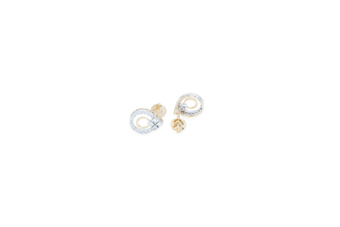 Luna Loop Diamond Earrings