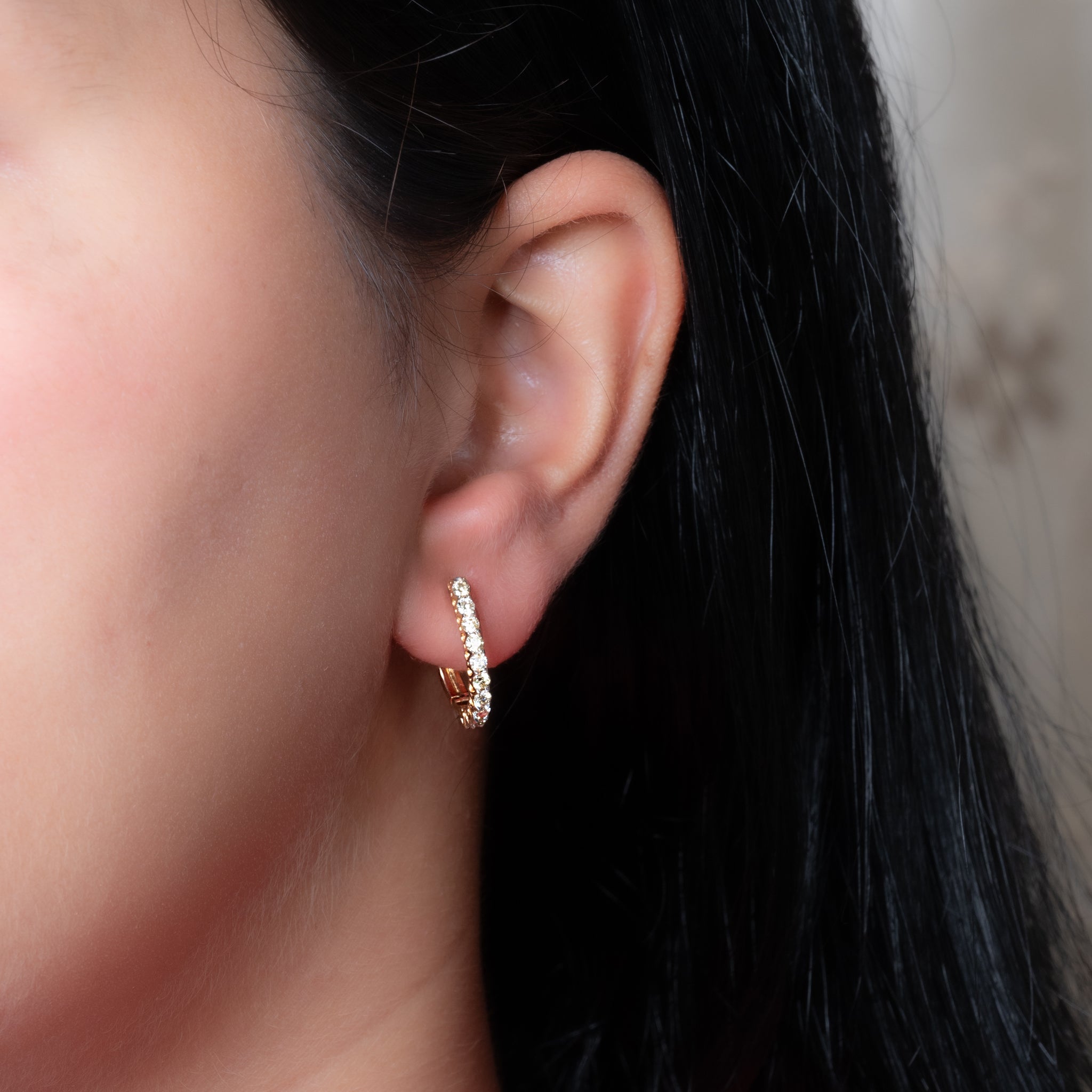 Evelyn Twinkle Diamond Bali Earrings