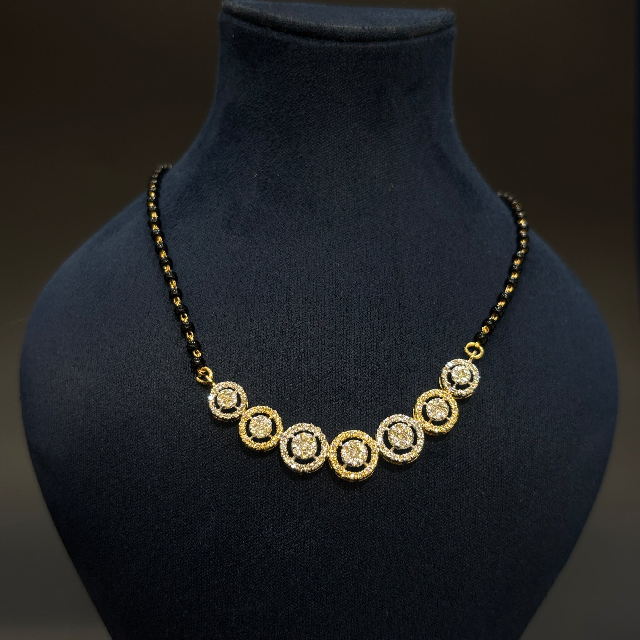 Seven-Circle Diamond Mangalsutra