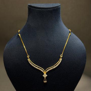 Elegant V-Shaped Diamond Mangalsutra