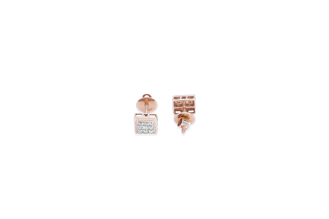 Elite Square Diamond Earrings